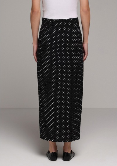 Colin's Colins Maxi Length Puantiyeli Fermuarlı Kadın Siyah Etek Cl1079944 Q1.v1 Blk