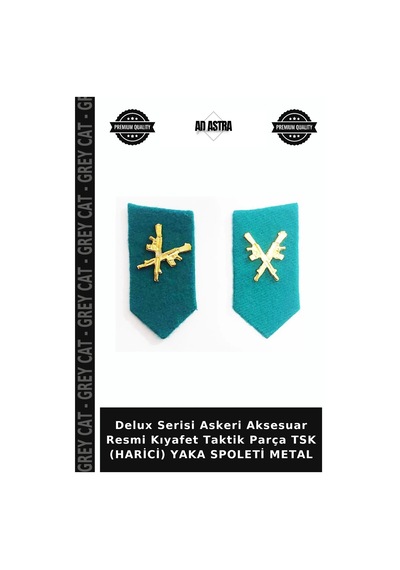 Delux Serisi Askeri Aksesuar Resmi Kıyafet Taktik Parça Tsk Harici Yaka Spoleti Metal Çok Renkli