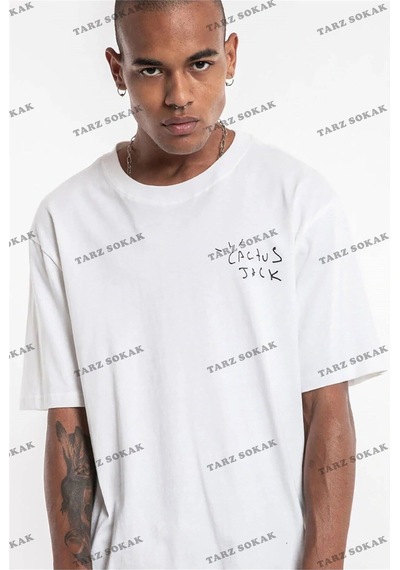 Startmore Cactus Oversize T-shirt Beyaz