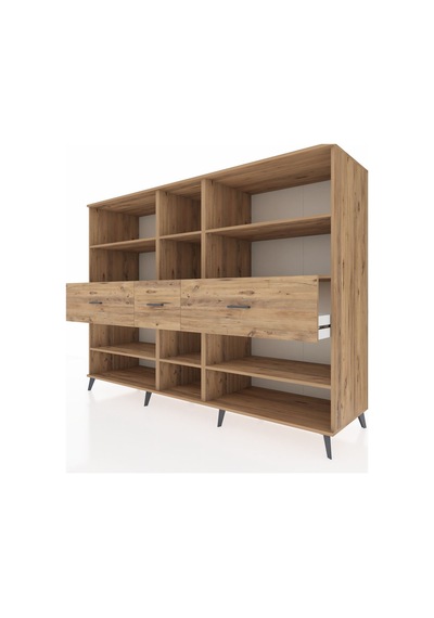 Kronos Dolap 9 Raflı 3 Çekmeceli 220x59x163 Çam-çam Çam-çam Kronos Dolap 9 Raflı 3 Çekmeceli 220x59x163 Çam-çam Çam-çam