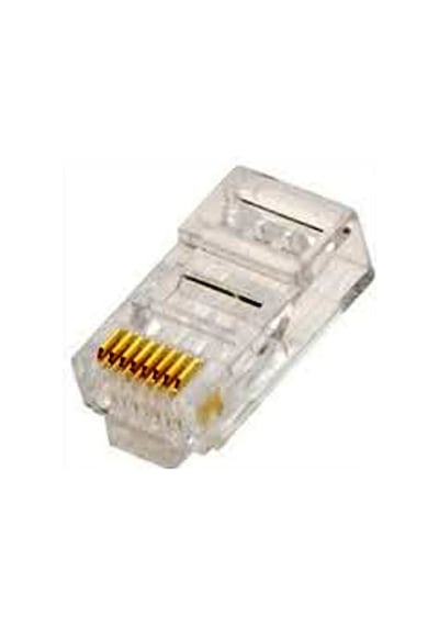 Cat6 Konnektör Rj-45 Jak Cat6 İnternet Kablosu Ucu 100 Adet