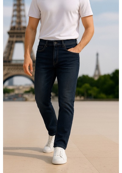 Cedy Denim Slim Fit Jean Joe Normal Bel Dar Kesim Esnek Kot Pantolon C300 Lacivert