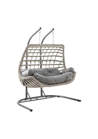 Cunda Çiftli Rattan Bahçe Balkon Salıncağı Cappuccino Diğer