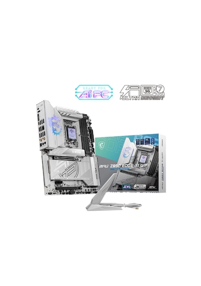 MSI Mpg X870E Edge Ti Wifi Am5 Ddr5 Ses Glan Hdmi/Type-C Sata3 Usb3.2 Atx Anakart