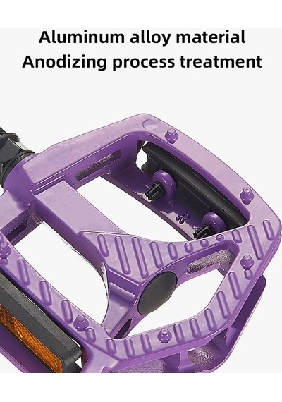 Xbyc 1809 Bilyalı Bisiklet Pedalı Mtb Alüminyum Alaşımlı Reflektörlü Pedal Cam Göbeği Renk