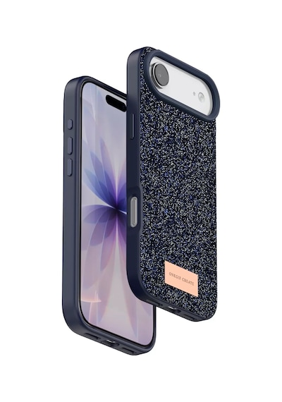 Onegif Apple İphone 17 Air Bright Simli Kapak - Mavi Kılıf