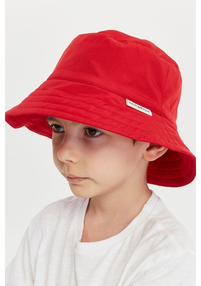 Benitto Kids Erkek Çocuk Desenli Bucket Şapka 7006-kırmızı