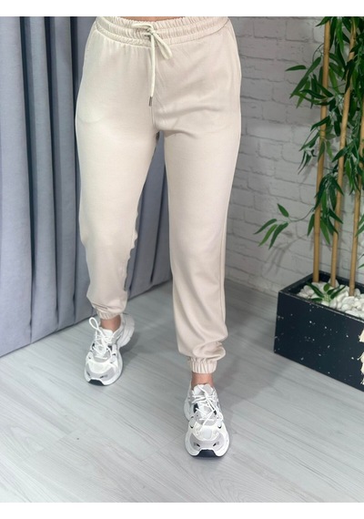 Modal Kumaş Jogger Eşofman Altı Unısex Taş