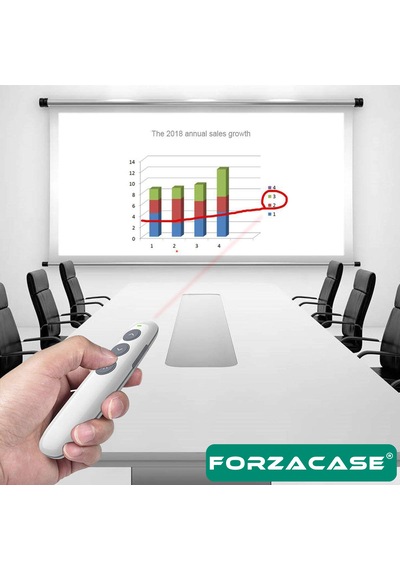 Forzacase FC904 2.4 Ghz 100 M Çekim Mesafeli  Kablosuz Sunum Kumandası