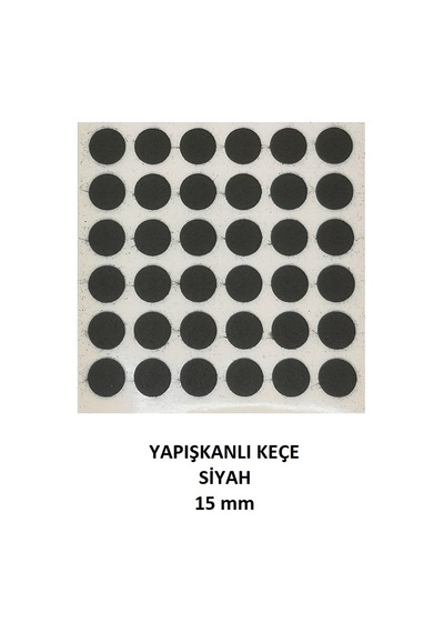 Zemin Koruyucu, Keçe Seti, Siyah, 7 Parça