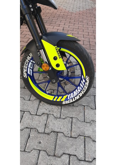 Yamaha MT125 Florasan Sarı Sticker Seti