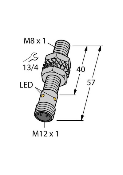 Turck 4602071 Bı2u-egt08-ap6x-h1341 Endüktif Sensör Artırılmış Anahtarlama Mesafesi İle