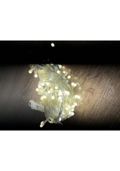 10m 100 Led Damla Uçlu Gün Işığı Şeffaf Kablo Mz-17-4