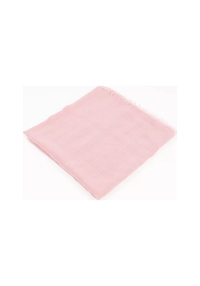 Flamlı Pamuklu Eşarp 96x96 Cm. Pembe Pembe