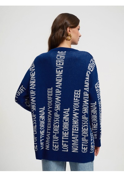 Oversize Kadın Elbise Lacivert