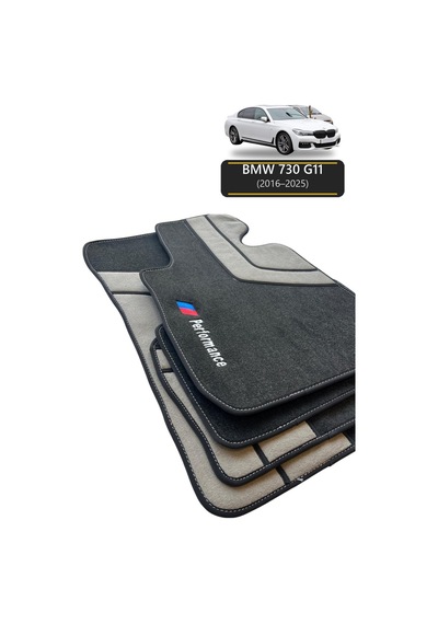 Oto Halı Paspas Seti Bmw 730 G11 2016 2025 Uyumlu Sport Kaymaz & Şık Tasarım - Tasarım 2