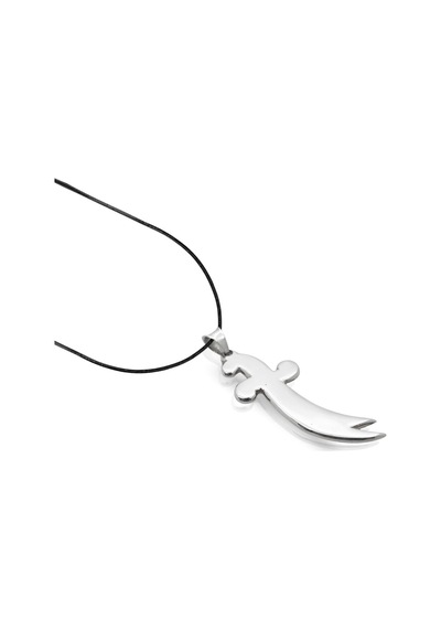 Oya Silver İri Parlak Hz. Ali Zülfikar Kılıcı Gümüş Kolye Ucu 5.9x2.1cm Oyot337