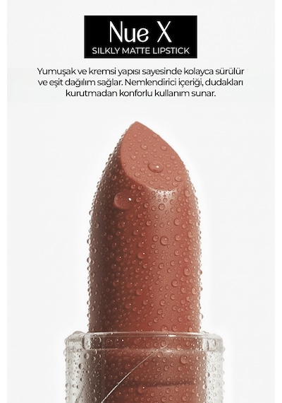 Nue X Silkly Matte Lipstick Kiremit 03 0