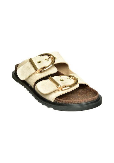 Fox Shoes U267732702 Bej Süet Kadın Terlik Bej-süet