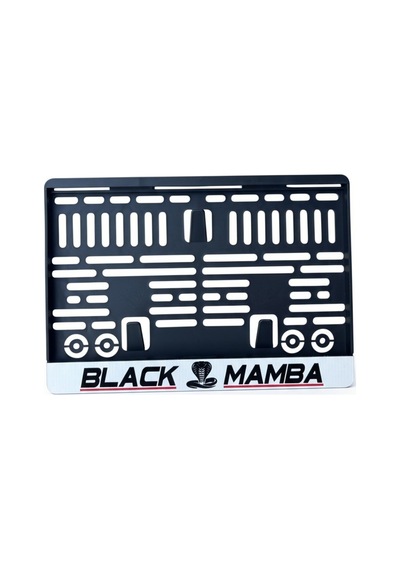 Black Mamba Motor Plaka Çerçevesi 1 Adet Esnek Plakalık Motor Plakalık