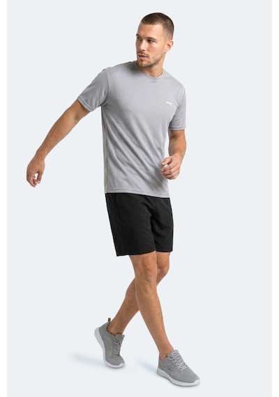 Slazenger Haunted I Erkek Gümüş Tişört