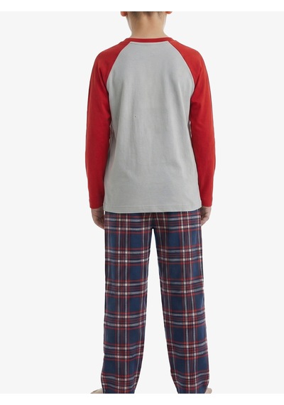 Blackspade Erkek Çocuk Termal Pijama Takımı 40844 - Gri
