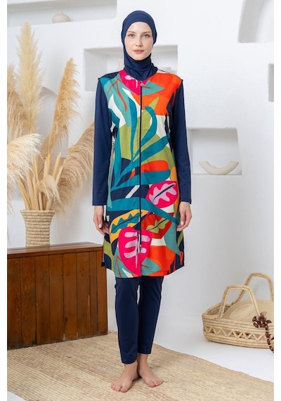 Rozamay Maresiva 262307 Lorenzo Jileli Lycra Uzun Kollu Lacivert Dijital Desen Tesettür Mayo Rozamay Maresiva 262307 Lorenzo Jileli Lycra Uzun Kollu Lacivert Dijital Desen Tesettür Mayo