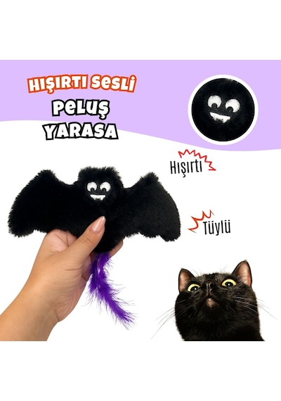 Miyav Cadılar Bayramı Temalı Kedi Oyuncak  Seti