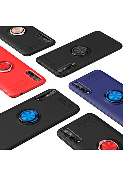Huawei P Smart S (Y8P) Kılıf Yüzüklü Magnetli Ravel Case
