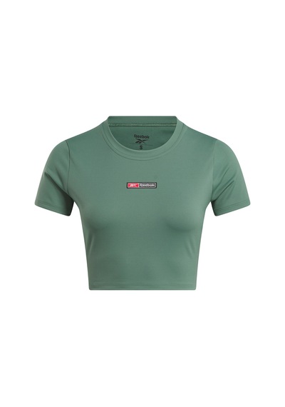 Reebok Lux Bold Crop Tee Pastel Yesıl Kadın Kısa Kol T-shirt 000000000101696388 Yeşil