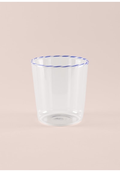 The Mia Simple Su Bardağı Mavi 300 Ml Şeffaf