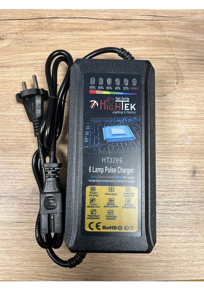 72v 24ah Elektrikli Bisiklet Şarj Aleti 6 Akülü Modeller Uyumlu Hızlı Şarj Cihazı Göstergeli Ht3269