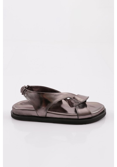 Dgn 3040 Kadin Çapraz Bantli Sandalet 3040-2261-R8007 Platin