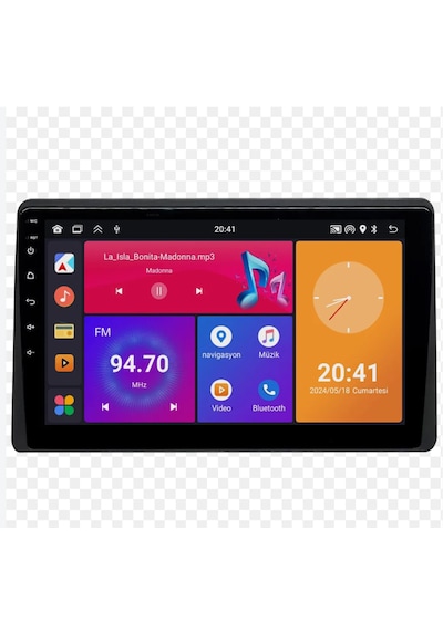 Foxus Renault Express 2021+ 4gb Ram 64gb Hafıza Android Dokunmatik Ekran Oto Teyp - Carplay Wifi Gps Bluetooth Kamera Destekli Oem