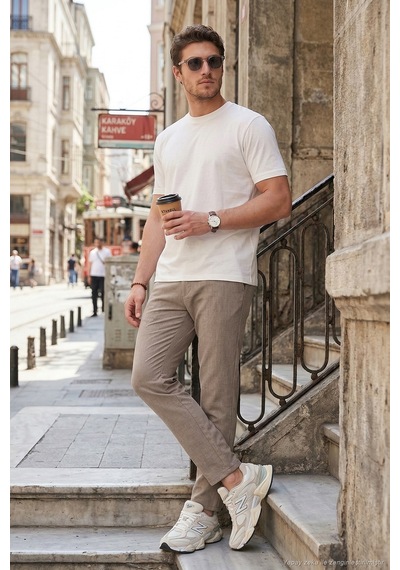 Buratti Erkek Pantolon 6843649 Bej Bej