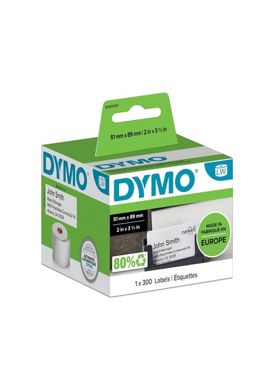 Dymo S0929100, Lw Randevu/isim Yaka Kart Etiketi, 51x89 Mm 300 Diğer