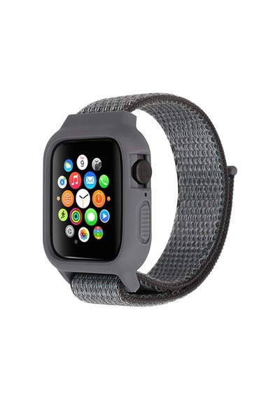 Ally Apple Watch Uyumlu 6-se-5-4 44mm / 3-2-1 42mm Kayış Kordon Kılıf Silikon- 5775