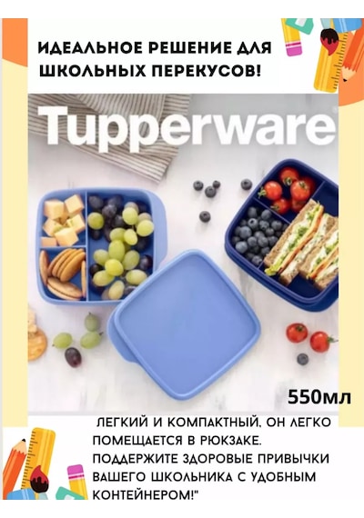 Tupperware Okula Gidenler İçin Tupperware Lunch Box 178463761 MAvi