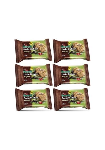 Eti Burçak 273 Gr Zeytinli Bisküvi X 6 Adet