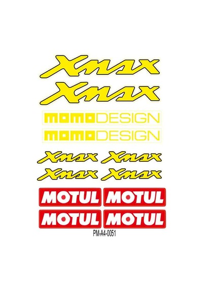Xmax Momo Desıgn Çoklu Sticker Seti 03