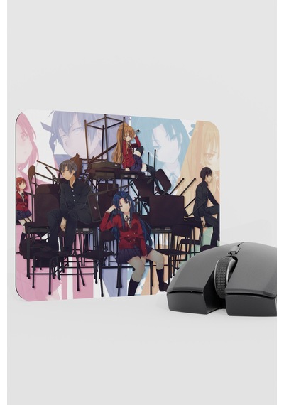 Toradora Anime V3 - 22x18 Gaming Kauçuk Kaymaz Taban Mouse Pad Fare Altlığı