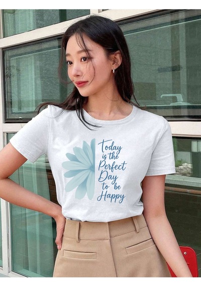 Uyguntarz Unisex Love Me More Baskılı Tasarım Tshirt Beyaz
