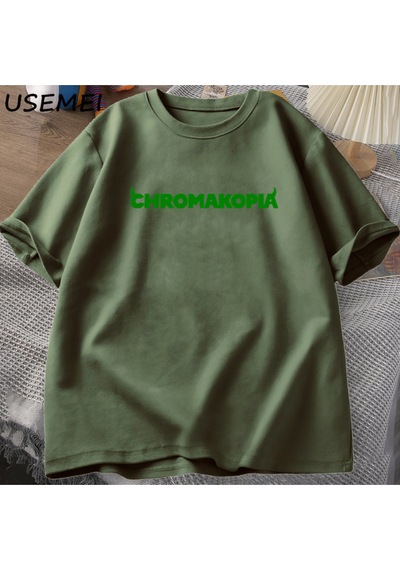 Flood Of Style Tyler The Creator Chromakopia Tour T Shirt Men Casual Cotton Hip Hop Music Fans T-shirt High Yeşil