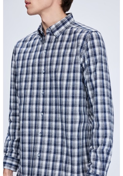 Hatemoğlu Lacivert Slim Fit Kareli Düğmeli Yaka Uzun Kollu Pamuklu Gömlek 19151010014a 410 1964073 Lacivert Hatemoğlu Lacivert Slim Fit Kareli Düğmeli Yaka Uzun Kollu Pamuklu Gömlek 19151010014a 410 1964073 Lacivert