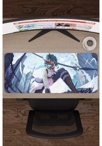 Xiao Genshin Impact Anime Gacha V4 - 70x30 Xl Gaming Mouse Pad Fare Altlığı