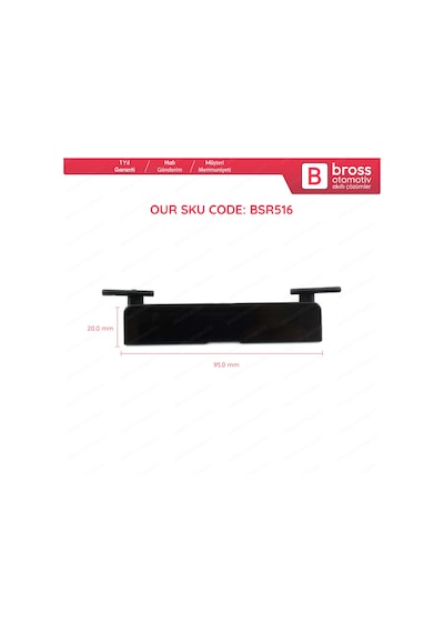 Mercedes C W204 için Tavan Oluk Çıta Port Bagaj Kapağı 95x20 MM N11.9488
