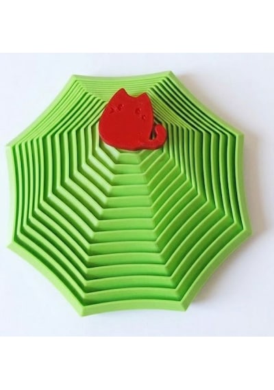 Montessori Eğitici Geometrik Yıldız - Kedifigürlü Akıl Ve Zeka Oyuncağı - Motor Becerisi- Yeşil