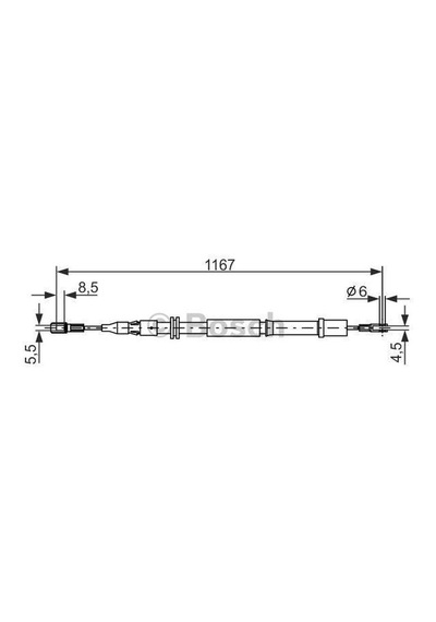 BOSCH 1987477199 FREN TELİ. 1167 MM