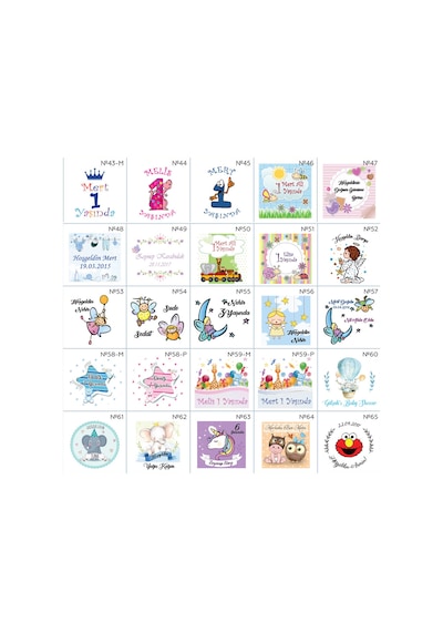 Famous Bebek Şekeri Magnet Bebek Mevlüt Hediyelik Isimli Kapak Açacak  (434856292)