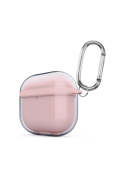Apple Uyumlu AirPods 4. Nesil Kılıf Çift Katman Askı Aparatlı Kulaklık Case 42 Pembe